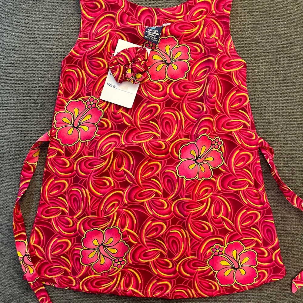 Baby toddler Hawaiian dress w/hair scrunchie NWT size 2T
